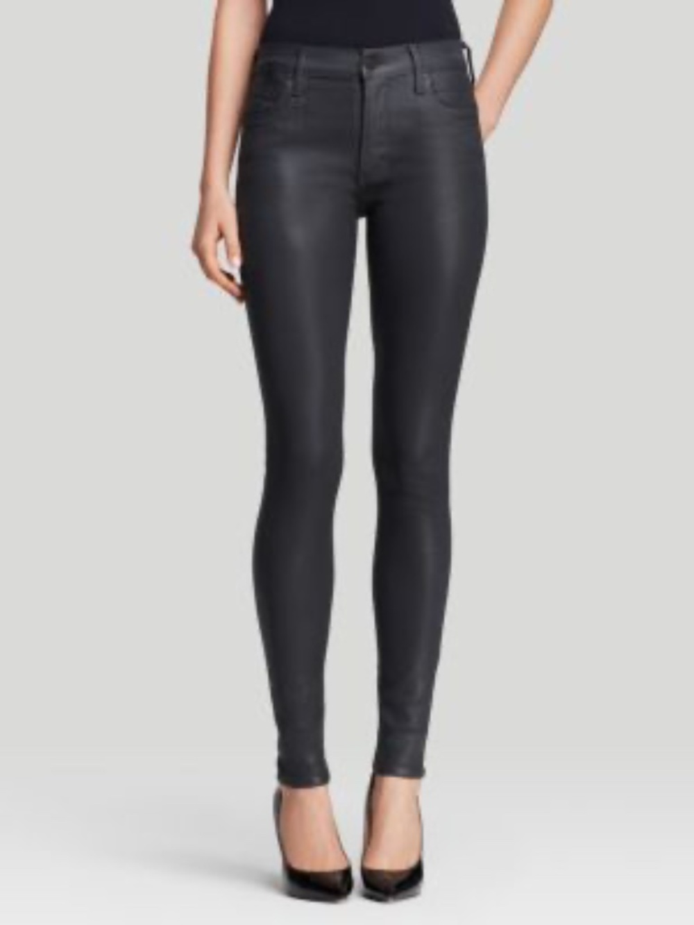 Citzens of Humanity Rocket High Rise Skinny Coated Black